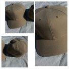Mens Womens Light Brown Khaki baseball Cap Hat Solid color fitted baseball cap