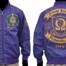 Omega Psi Phi Leather Fraternity Jacket Purple Omega Psi Phi Jacket Coat M-5X #2