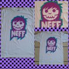 NEFF White Short sleeve T-Shirt Mens short sleeve skaterter T shirt  L