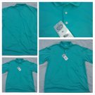 GAME TIME AQUA BLUE SHORT SLEEVE POLO SHIRT RADID DRY TECH POLO SHIRT XL NWT