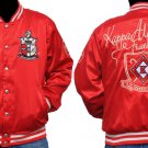 KAPPA ALPHA PSI Satin Jacket PHI NU PI NUPE RED SATIN Fraternity JACKET M-4X