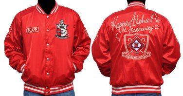 KAPPA ALPHA PSI Satin Jacket PHI NU PI NUPE RED SATIN Fraternity JACKET M-4X