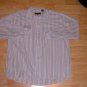 Mens white red long sleeve dress shirt by Jordin 2XL