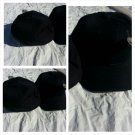Mens Womens Black baseball Cap Hat Solid color fitted baseball cap 6-7 5/8
