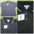 Mens Black polo shirt short sleeve cotton blend short sleeve polo shirt  4XL