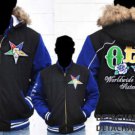 Order of the Eastern Star Black Wool Bomber Jakcet M-5X OES Wool Hoodie Coat NWT