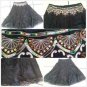 Womens Black brown Skirt  Women's sequence beeded dress casual skirt size S