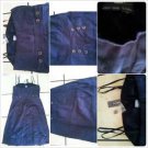 Womens Dark Blue Cotton Sleeveless Dress Lady's Spaghetti strap casual dress 10