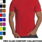 BROWN SHORT SLEEVE T SHIRT by PRO CLUB COMFORT CREW NECK T SHIRT S-7X 6PACK