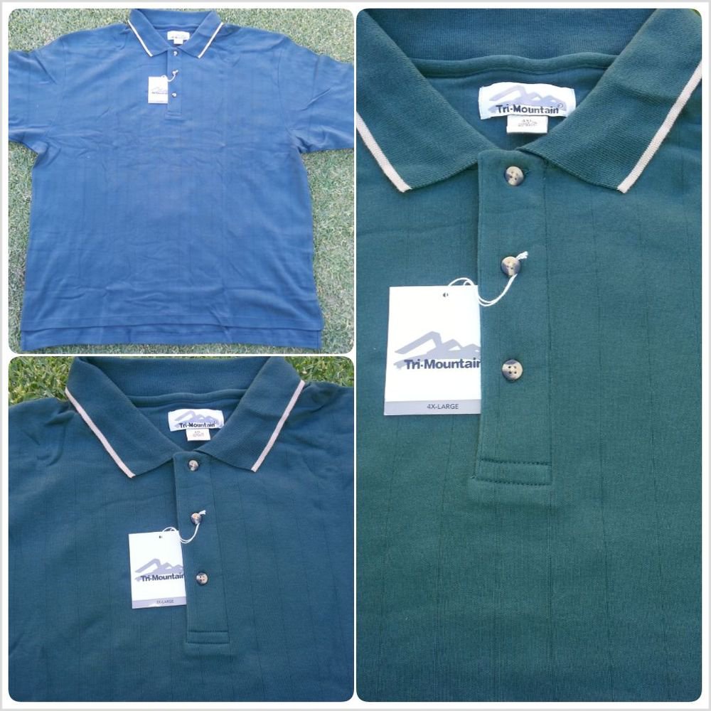 Mens Green polo shirt short sleeve cotton blend short sleeve polo shirt 4XL