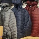 Black Bubble Hoodie Jacket Long Sleeve Puffer Jacket Mens Winter Coat S-3X