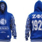 ZETA PHI BETA BLUE Pullover Hoody Hoodie Sweatshirt Top Z-PHI B Sorority S-4X