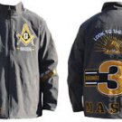 MASONIC FREEMASON MASON WATER PROOF WINDBREAKER JACKET COAT ZIP JACKET  M-5X