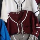 GRAY BASEBALL JERSEY MENS BLANK BASEBALL JERSEY  FASHION CASUAL JERSEY S-3X