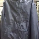 Mens Blue Blank Windbreaker Jacket Pro Club Zip Up Hoody Windbreaker S-5X