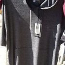 Charcoal Gray short sleeve hoodie Top Men's short sleeve hoodie shirt top M-2XL