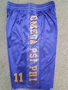 OMEGA PSI PHI Fraternity Basketball Shorts Greek Gym Casual Shorts M-4X #1