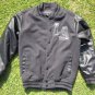 Charcoal Gray Long Sleeve Varsity Jacket Mens Charcoal Gray Black Varsity Coat M