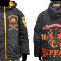 Buffalo Soldiers Windbreaker Jacket Black US ARMY Buffalo soldier Jacket L-5X