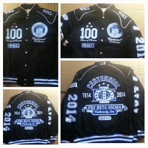 Phi Beta Sigma Fraternity Jacket Black Phi Beta Sigma Race Jacket M-5X