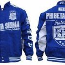 Phi Beta Sigma Fraternity Race Jacket  Phi Beta Sigma Blue White Race Coat M-5X