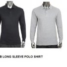 Blue Long Sleeve Polo shirt Pro Club Long sleeve polo shirt PRO CLUB PIQUE S-7X