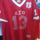 Delta Diva Delta Sigma Theta Football Jersey Sorority Red Bling Jersey