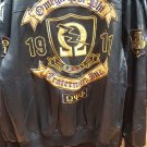 OMEGA PSI PHI FRATERNITY LEATHER JACKET Q-DOG LEATHER FRATERNITY JACKET COAT