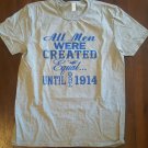 PHI BETA SIGMA FRATERNITY T-SHIRT ALL WERE CREATED EQUAL UNTIL 1914 T-SHIRT