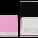ALPHA KAPPA ALPHA  Engrave Leather Business Card Holder with Magnetic Closure