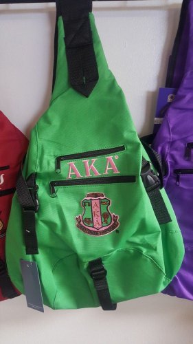 Alpha Kappa Alpha Sling Backpack Bag Divine 9 Sorority Sling Bag Shoulder strap