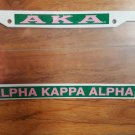 ALPHA KAPPA ALPHA Sorority Plastic License Plate Frame White Divine 9 Frame