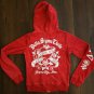 DELTA SIGMA 1913 THETA Zip Up Hoodie jacket 1913 DST FORTITUDE OOO-OOP Red Hoody