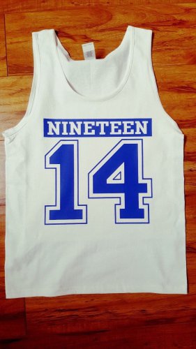 PHI BETA SIGMA FRATERNITY TANK TOP WHITE BLUE FRATERNITY TANK TOP 1914 TANK TOP