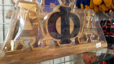 Alpha Phi Alpha Wood Desktop Letters Divine 9 Office Decor Plaque