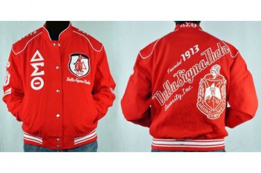 Delta Sigma Theta Sorority Jacket Red Delta Diva Sorority Race JACKET OOO-OOP