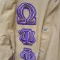 OMEGA PSI PHI FRATERNITY WINDBREAKER JACKET GOLD OMEGA PSI PHI WATERPROOF HOODIE