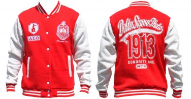 Delta Diva Sorority Jacket Wool DST Jacket 1913 Fortitude Fleece Jacket OOO-OOP