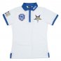 ORDER OF EASTERN STAR SORORITY POLO SHIRT WOMENS WHITE SHORT SLEEVE POLO TOP