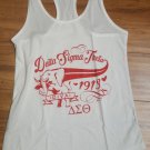 DELTA SIGMA THETA SORORITY TANK TOP T-SHIRT 1913 WHITE  FORTITUDE TANK TOP #3