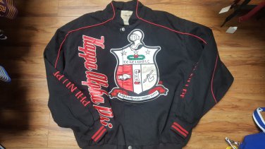 KAPPA ALPHA PSI FRATERNITY JACKET PHI NU PI KAPPA ALPHA PSI BLACK RACE JACKET #2