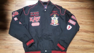 KAPPA ALPHA PSI FRATERNITY JACKET PHI NU PI KAPPA ALPHA PSI BLACK RACE JACKET
