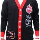 Delta Sigma Theta Cardigan DST 1913 Black Red LIGHT CARDIGAN SWEATER OOO-OOP #2