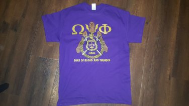 OMEGA PSI PHI FRATERNITY SHORT SLEEVE T-SHIRT Q-DOG OMEGA PSI PHI T-SHIRT  1911