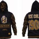 ALPHA PHI ALPHA FRATERNITY PULLOVER HOODIE JACKET ICE COLD 1906 BLACK  HOODIE #1