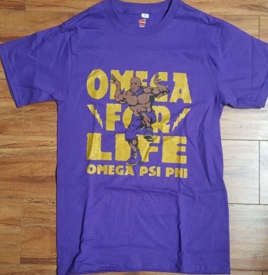 OMEGA PSI PHI FRATERNITY SHORT SLEEVE T-SHIRT OMEGA PSI PHI FOR LIFE T-SHIRT