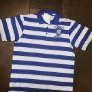 PHI BETA SIGMA Fraternity Short Sleeve Polo Shirt Blue White stripe Polo shirt