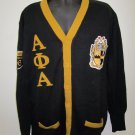 ALPHA PHI ALPHA Fraternity Cardigan Sweater OLD SCHOOL ALPHA PHI ALPHA CARDIGAN