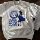 ZETA PHI BETA Pullover Sweatshirt Top Classy Sassy Bold Beautiful Crew Neck Top