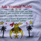 Masonic Freemason Noble Shriner's short sleeve T-shirt White Shriner T- shirt